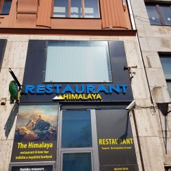 Restaurant HIMALAYA | Světelná reklama - Plechová plastická 3D reklama