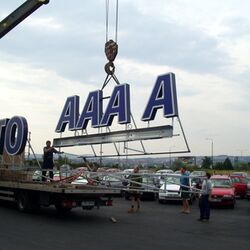 AAA AUTO (3) | Světelná reklama - Na konstrukci