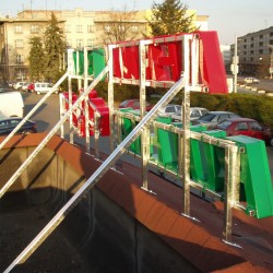 Herna Hradec (1) | Světelná reklama - Plechová plastická 3D reklama na konstrukci na střeše