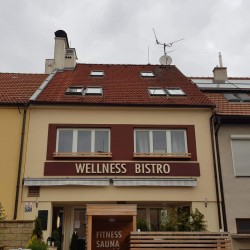 Wellness Bistro | Světelná reklama - Plastické písmo nasvětlující podklad – fasádu