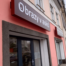 OBRAZY V AUKCI | Světelné panely a totemy - Jednostranné světelné panely