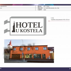 HOTEL U KOSTELA_navrhy | Velkoplošný tisk - grafické návrhy