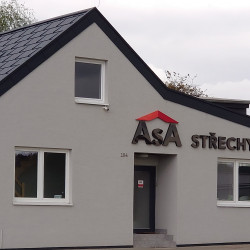 ASA střechy  3D nápis světelný | Realizace