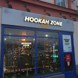 reklamní označení HOOKAH ZONE - noc | Realizace