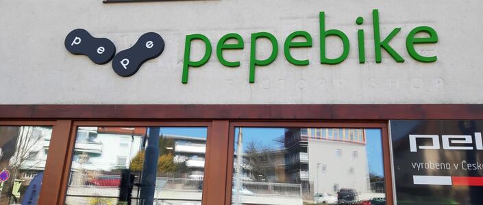 Reference Polystyrenový nápis PEPEBIKE