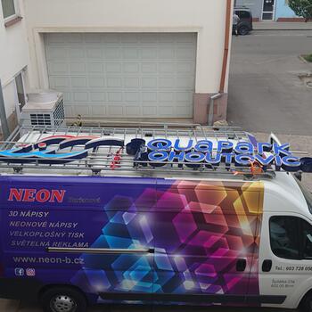 Reference: Světelný nápis STAREZ AQUAPARK KOHOUTOVICE 