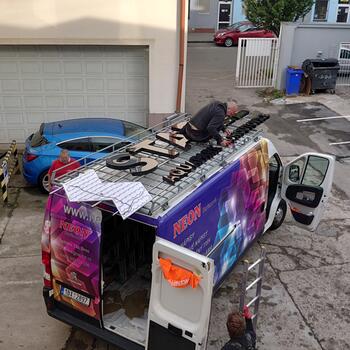 Reference: Světelný nápis STAREZ AQUAPARK KOHOUTOVICE 