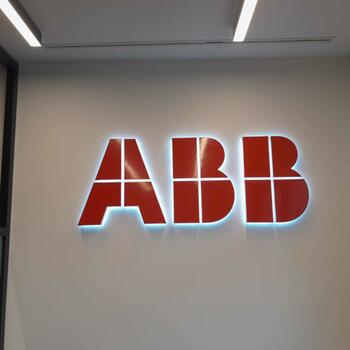 Světelný nápis ABB