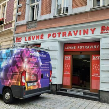 Reference: Polep obchodu DKS Morava 