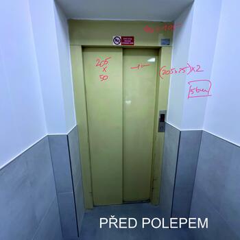 Reference: Polep výtahu 