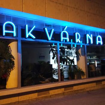 AKVÁRNA neonový nápis